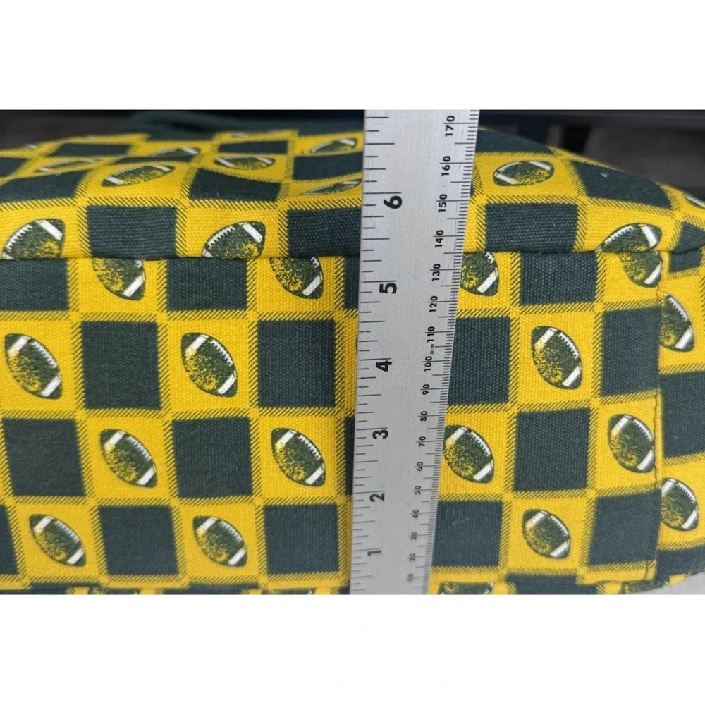 Farmhouse Is My Style Home Sweet‎ Farm Green And Yellow Football 🏈 Pattern Bag